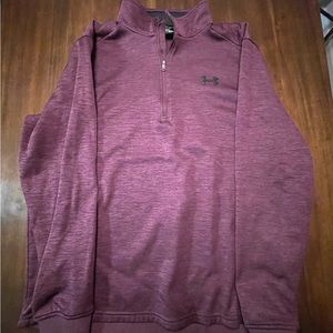 Size large purple under armor quarter zip